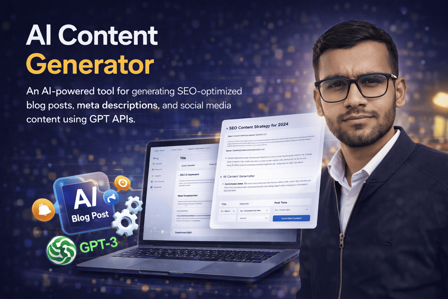 AI Content Generator Tool for SEO Optimized Blog Posts and Social Media